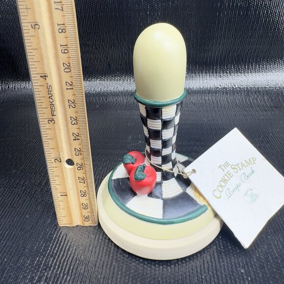 Vintage 1995 Brown Bag Cookie Art Apples Stamp Press Collectible New With Tags - Picture 3 of 12